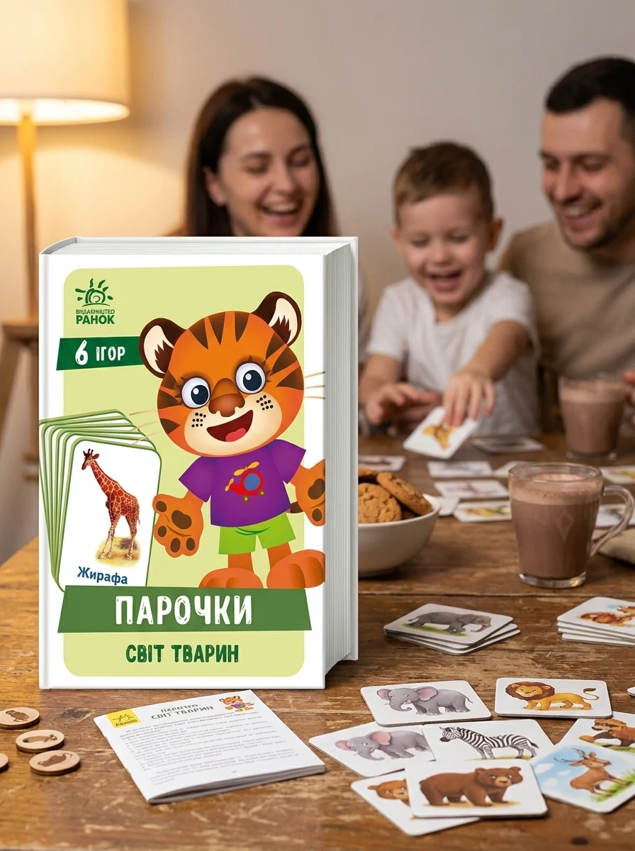 Настільна гра "Парочки. Світ тварин", — Дім, сім'я, релігія