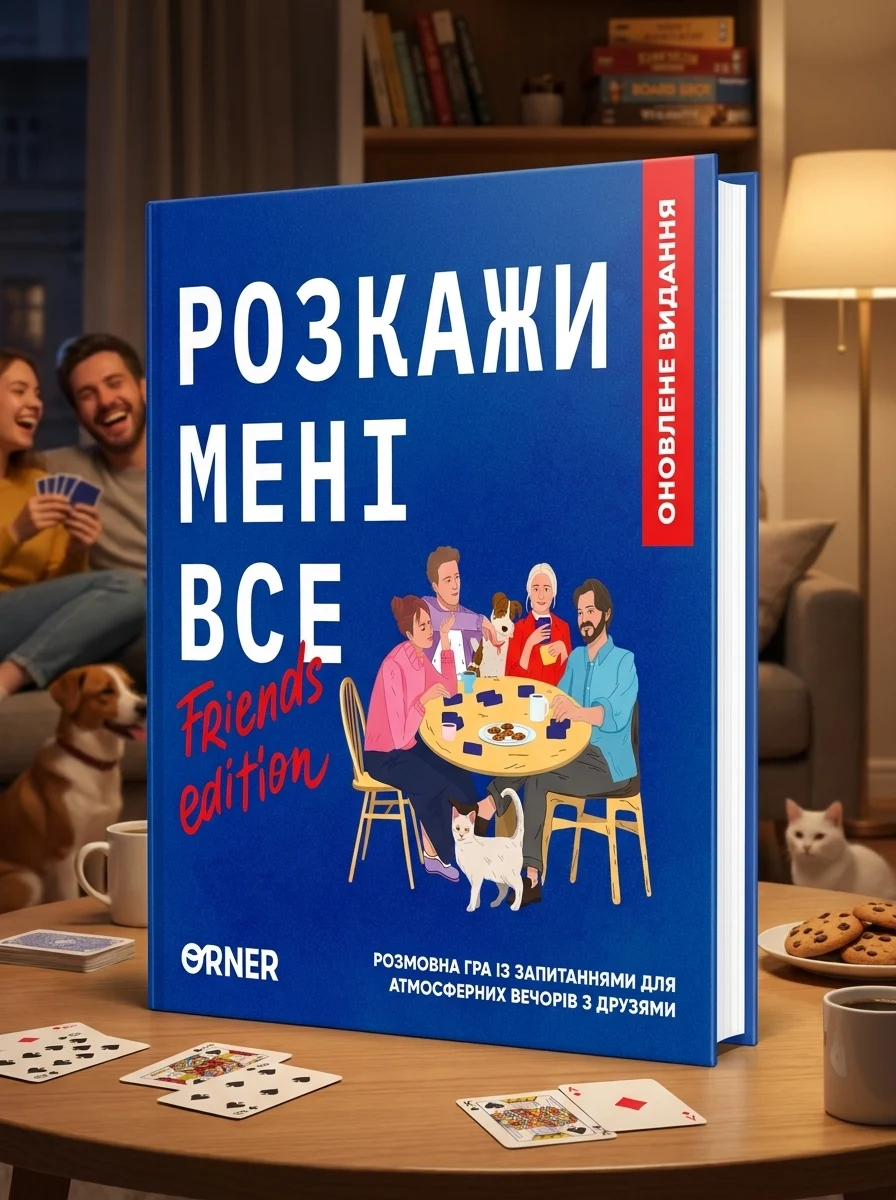 Настільна гра "Розкажи мені все! Friends edition", обкладинка