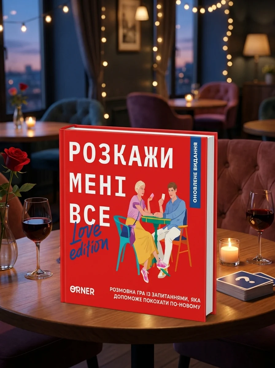 Настільна гра "Розкажи мені все! Love edition", обкладинка