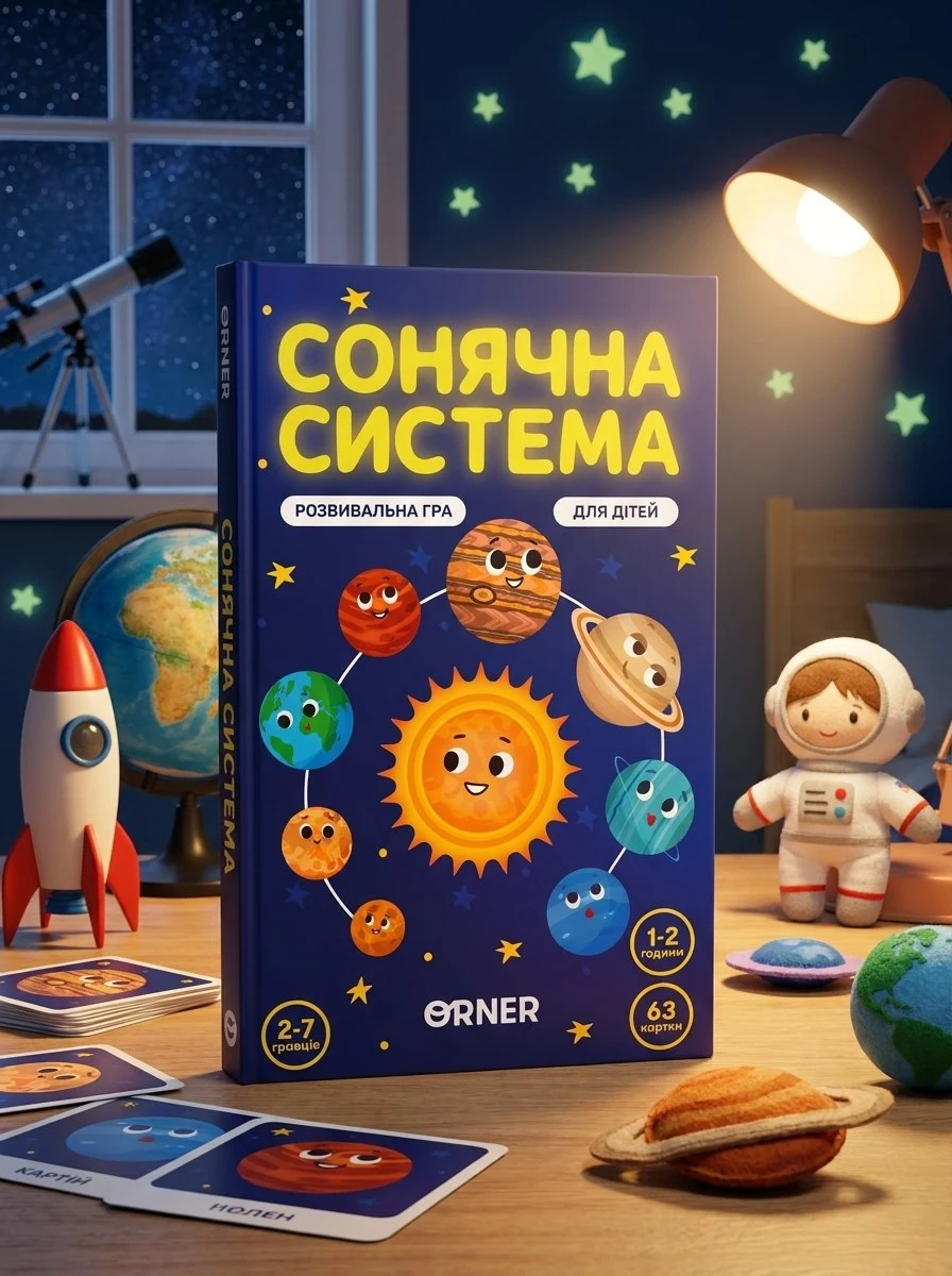 Настільна гра "Сонячна система", обкладинка