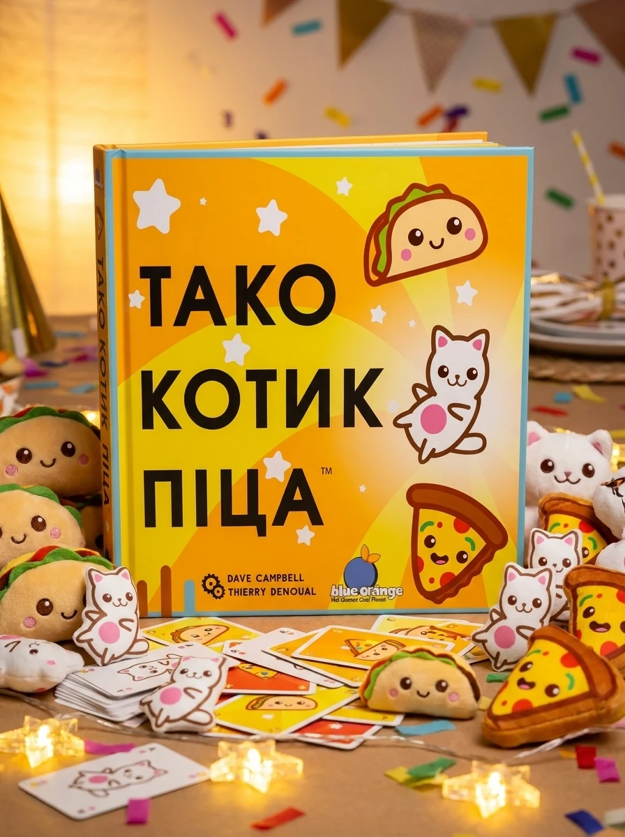 Настільна гра "Тако Котик Піца", обкладинка