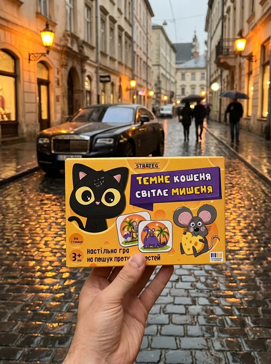 Настільна гра "Темне кошеня. Світле мишеня" — фото 3