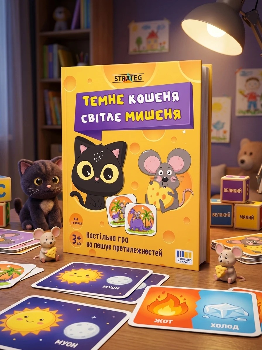 Настільна гра "Темне кошеня. Світле мишеня"