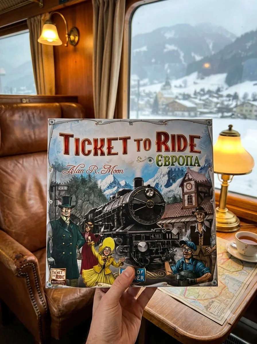 Настільна гра "Ticket to Ride. Європа", обкладинка