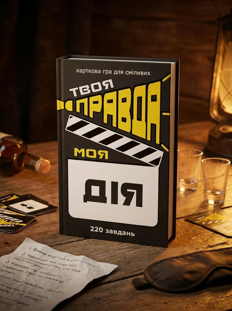 Настільна гра "Твоя правда моя дія", обкладинка