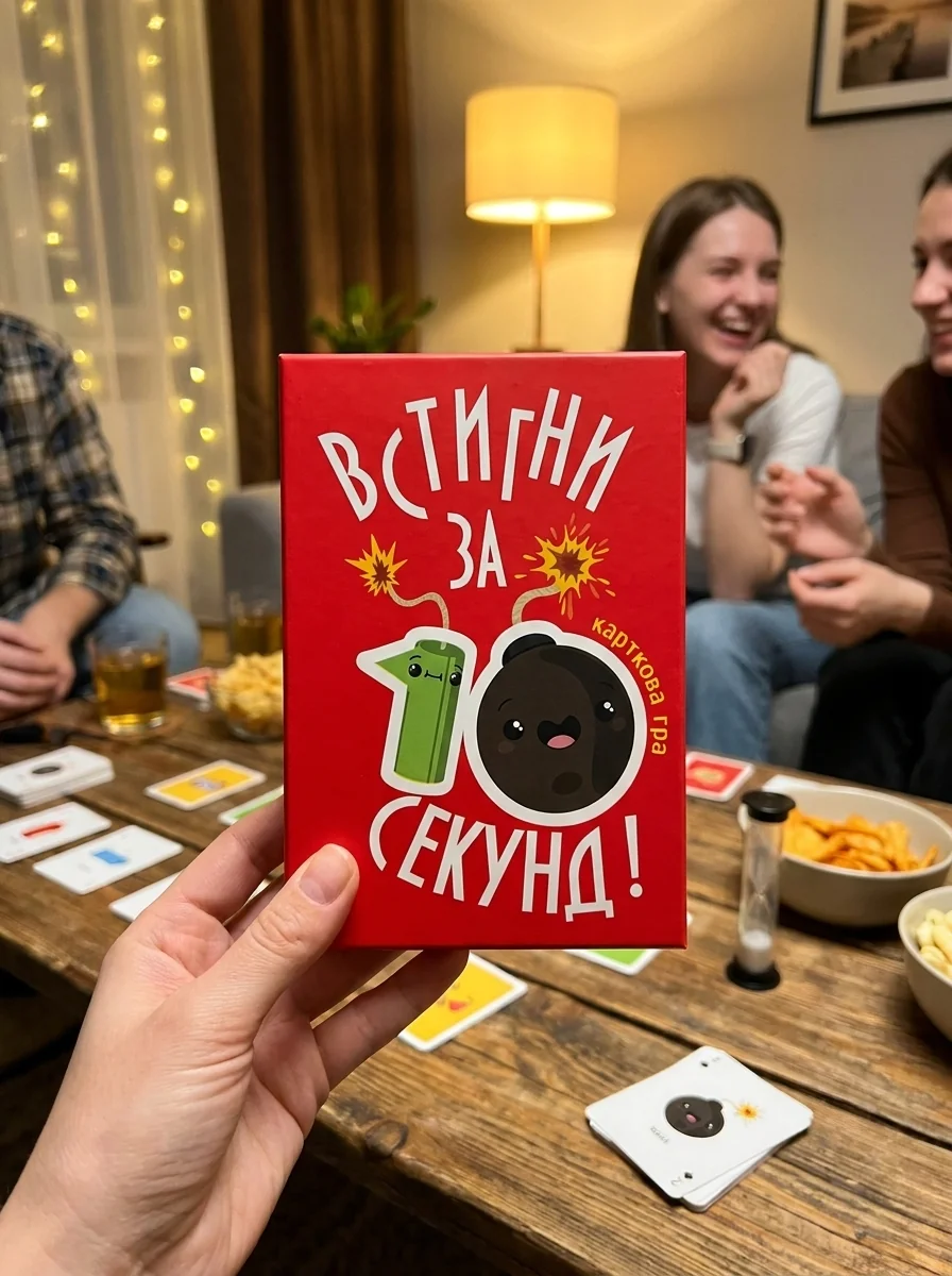 Настільна гра "Встигни за 10 секунд", обкладинка
