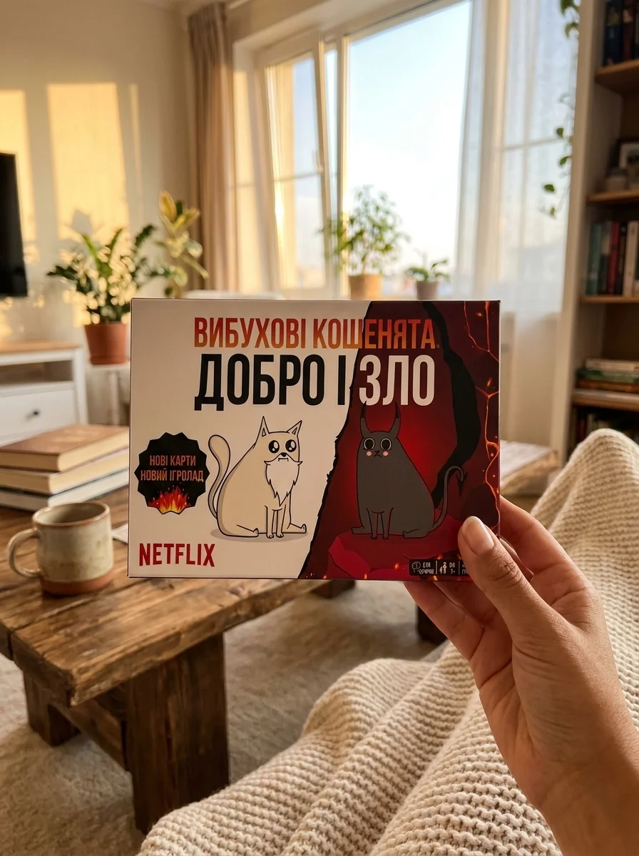 Настільна гра "Вибухові кошенята: Добро і Зло"