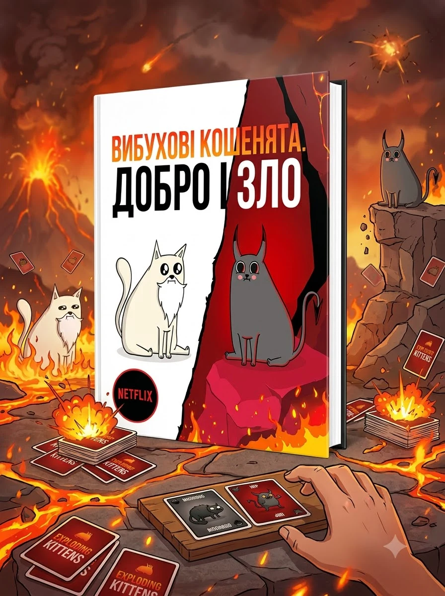 Настільна гра "Вибухові кошенята: Добро і Зло" — фото 2