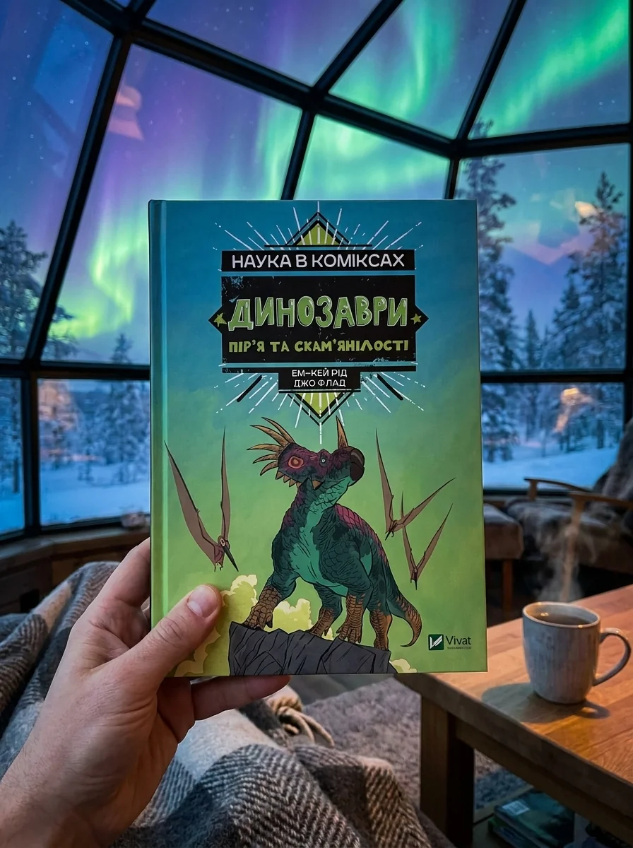 Наука в коміксах. Динозаври: пір’я та скам’янілості | купити книгу онлайн