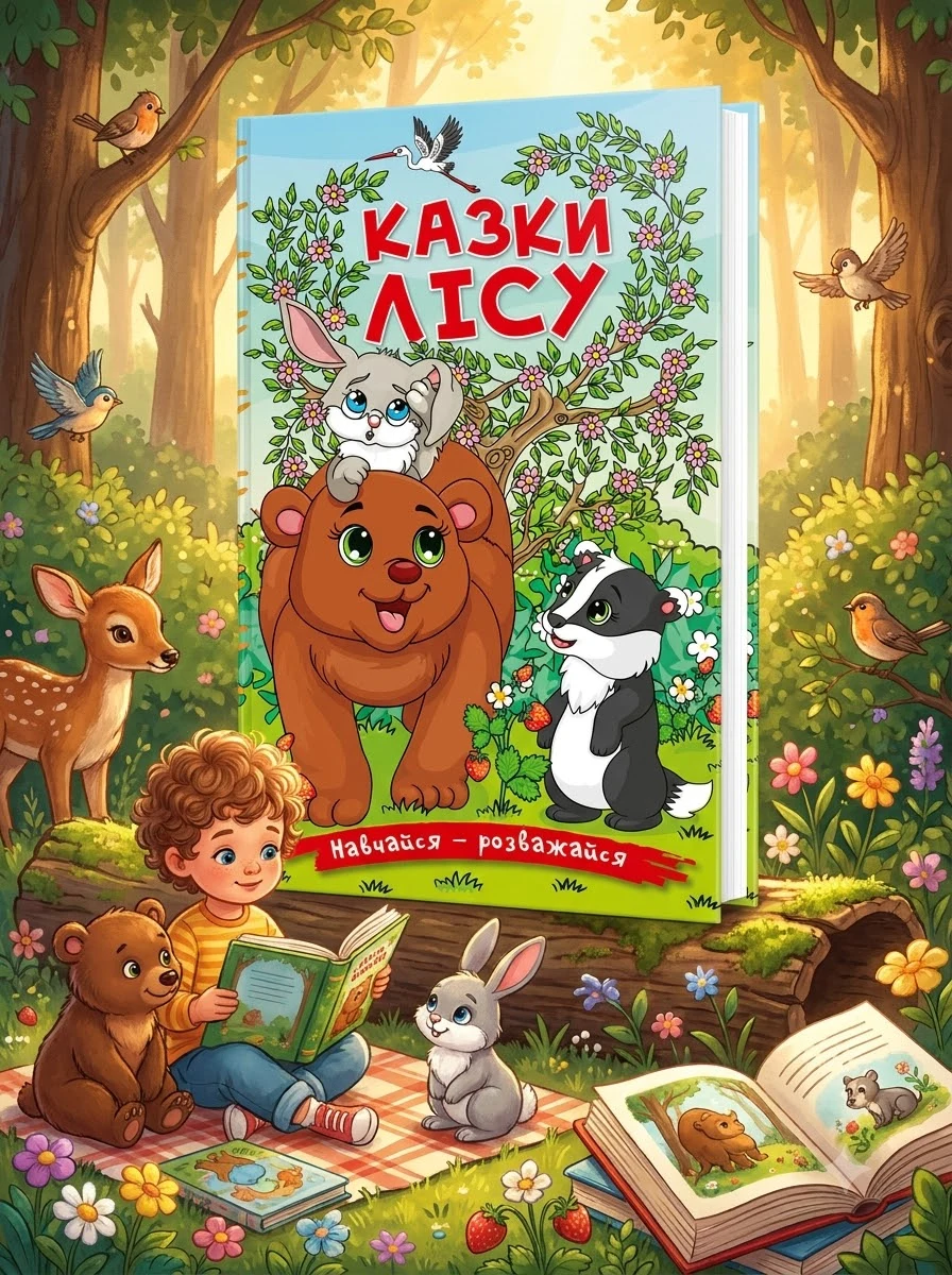 Навчайся - розважайся. Казки лісу. — Дитячі книги