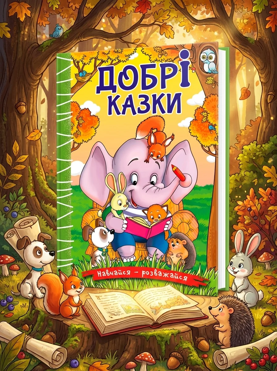 Навчайся-розважайся. Добрі казки — Дитячі книги