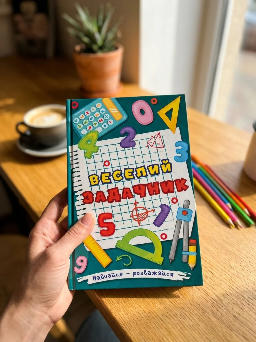 Навчайся-розважайся. Веселий задачник — Розвивальні книги