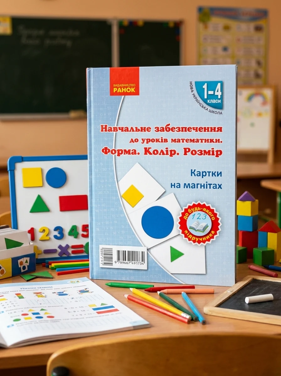 Навчальне забезпечення до уроків математики. Форма. Колір. Розмір. Картки на магнітах. 1-4 класи — Дім, сім'я, релігія