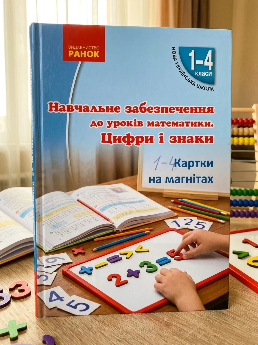Навчальне забезпечення до уроків математики. Цифри і знаки. Картки на магнiтах. 1-4 класи — Дім, сім'я, релігія