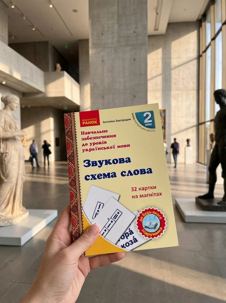 Навчальне забезпечення до уроків української мови. Звукова схема слова. Картки на магнітах. 2 клас — Вивчення мов