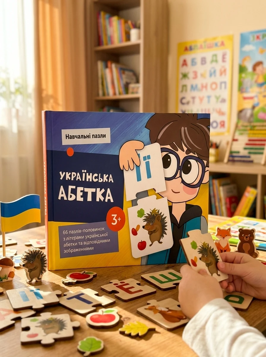 Навчальні пазли. Українська абетка — Книги