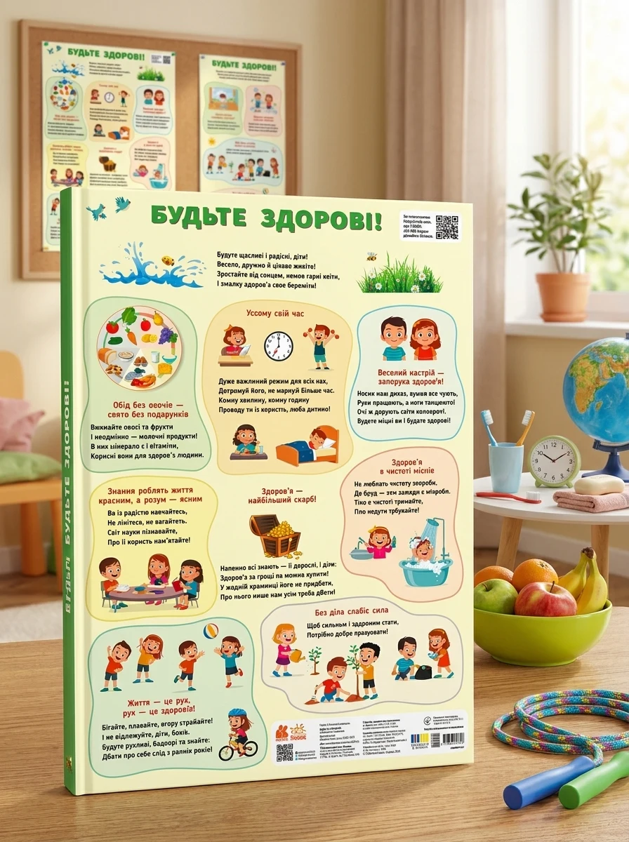 Навчальні плакати. Будьте здорові! — Дитяча література