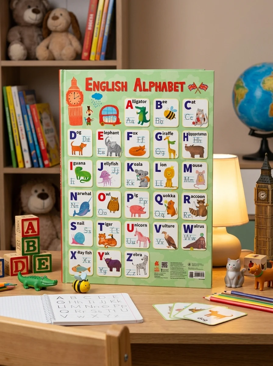 Навчальні плакати. English Alphabet, — Вивчення мов