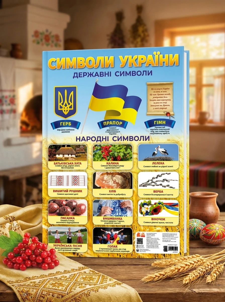 Навчальні плакати. Символи України, — Дім, сім'я, релігія