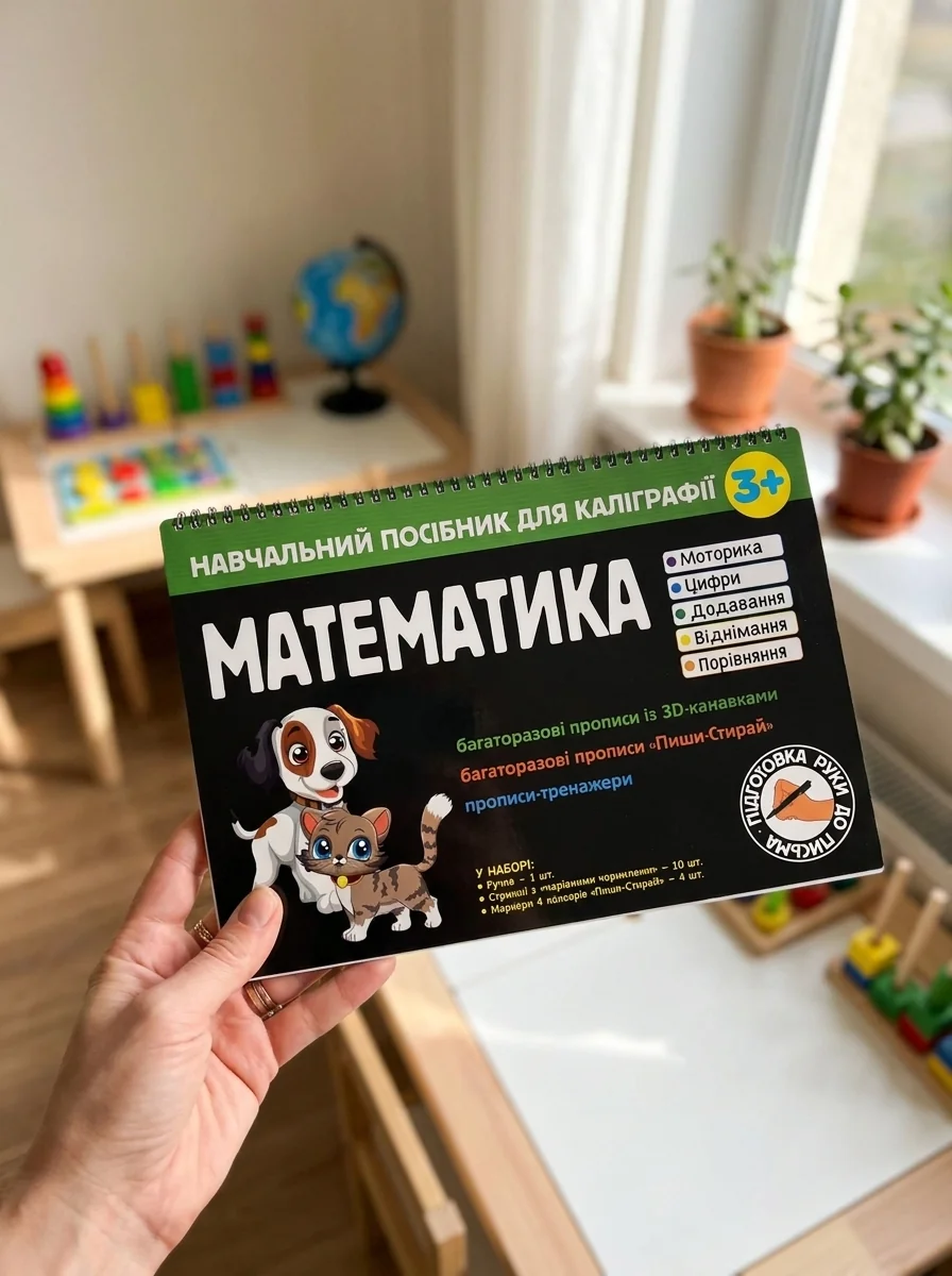 Навчальні посібники для каліграфії. Математика, обкладинка