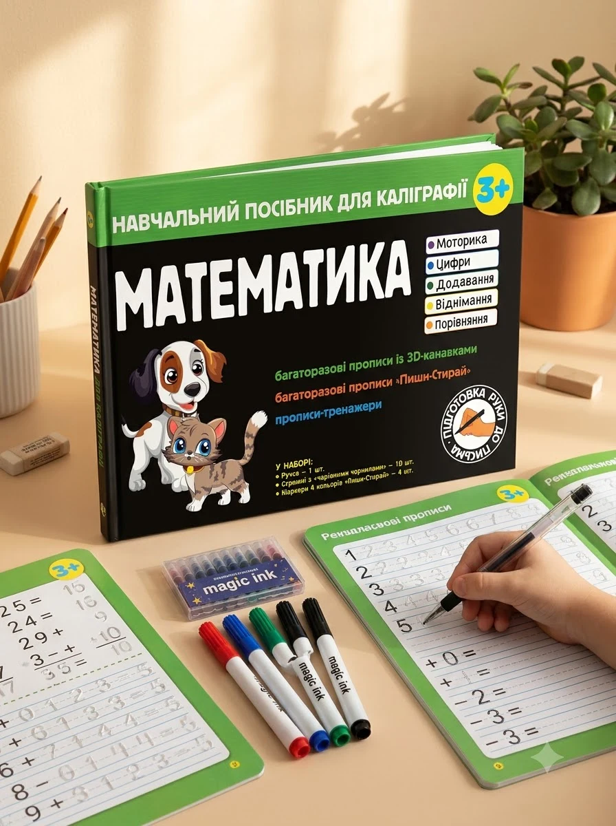 Навчальні посібники для каліграфії. Математика