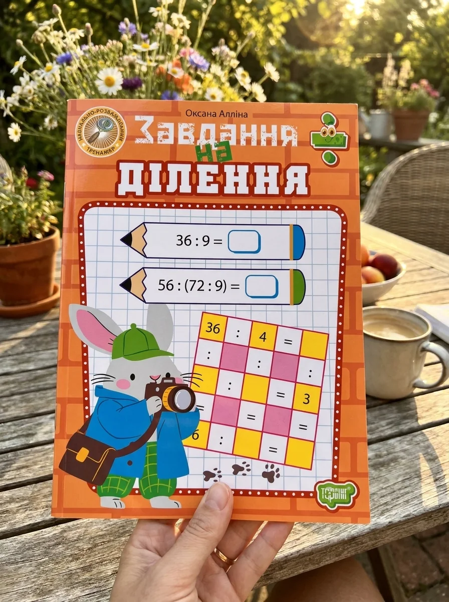 Навчально-розважальний тренажер. Завдання на ділення — Дитяча література