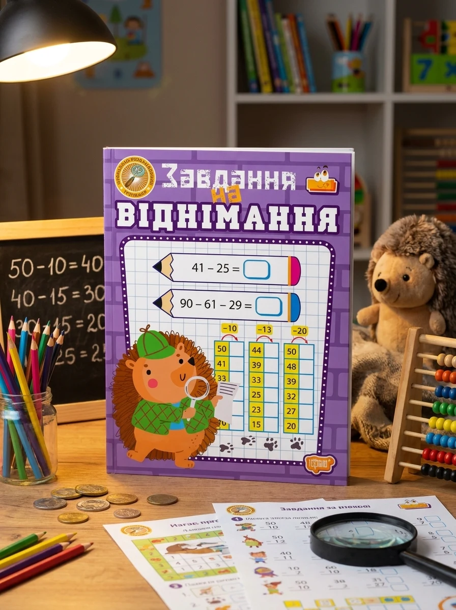 Навчально-розважальний тренажер. Завдання на віднімання — Дитяча література