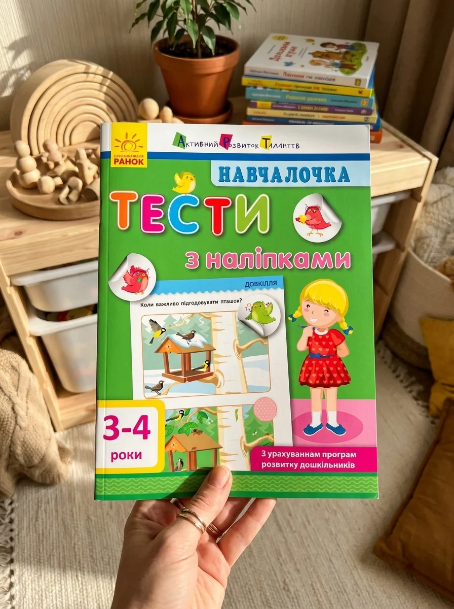 Навчалочка. Тести з наліпками. 3-4 р. — Книги з наліпками