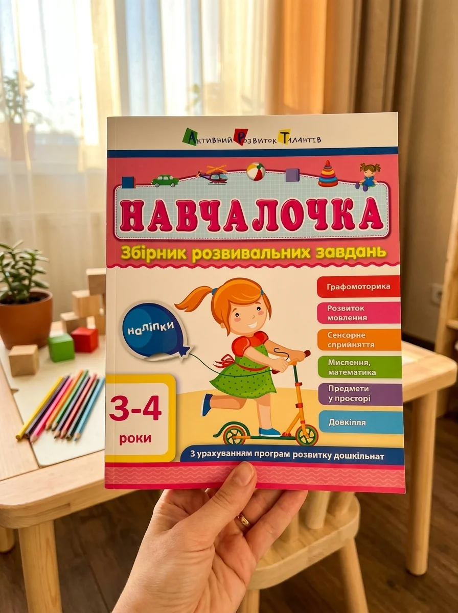 Навчалочка. Збірник розвивальних завдань. 3–4 роки — Розвивальні книги