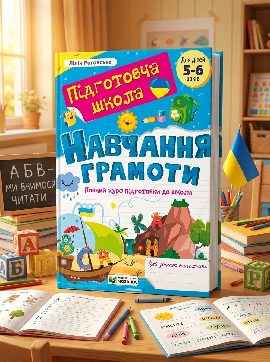 Навчання грамоти. Повний курс підготовки до школи. Для дітей 5-6 років