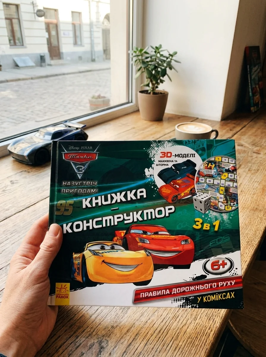 Назустріч пригодам! Тачки 3. Книжка-конструктор 3 в 1 — фото 2