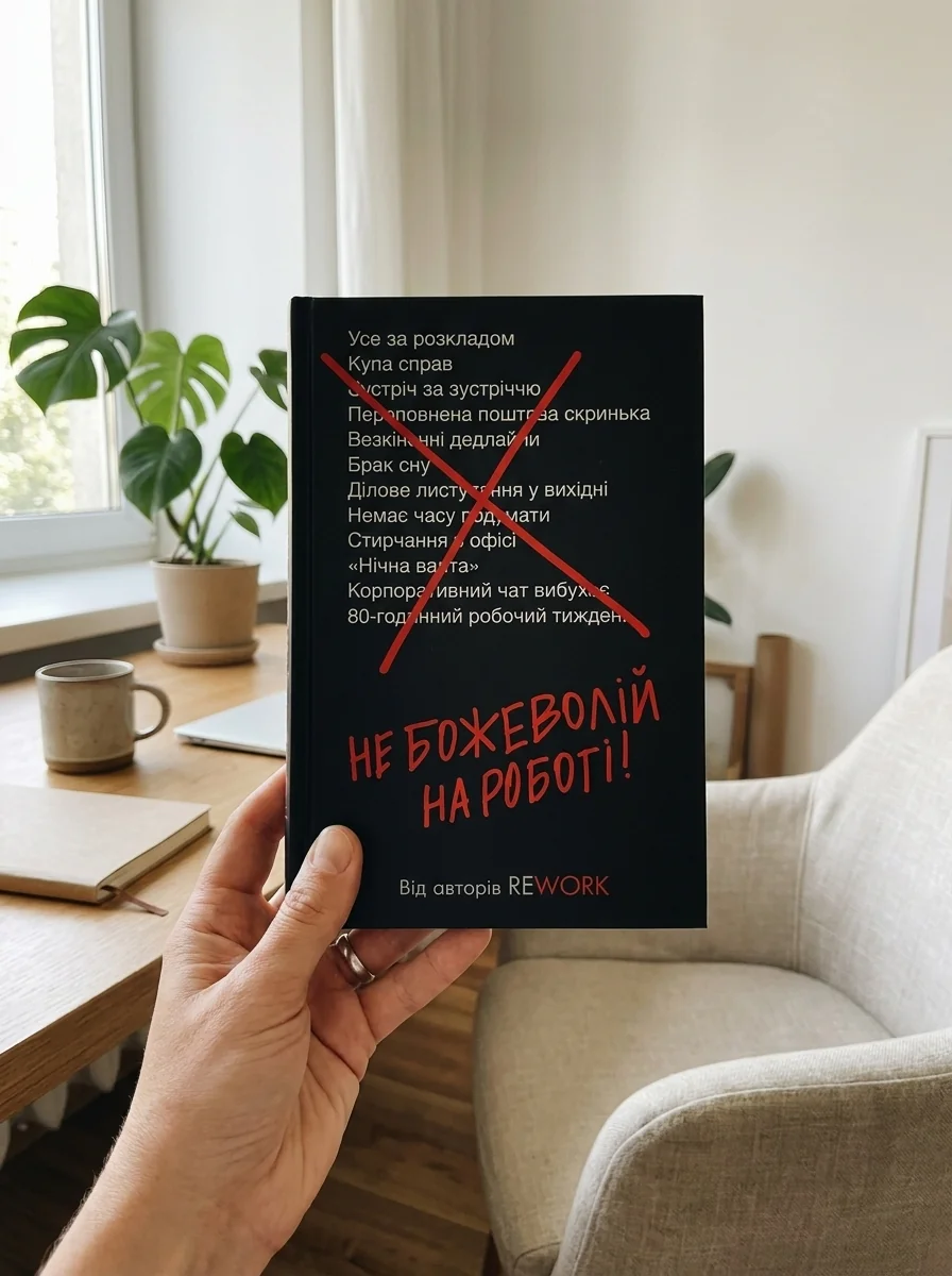 Не божеволій на роботі!, обкладинка