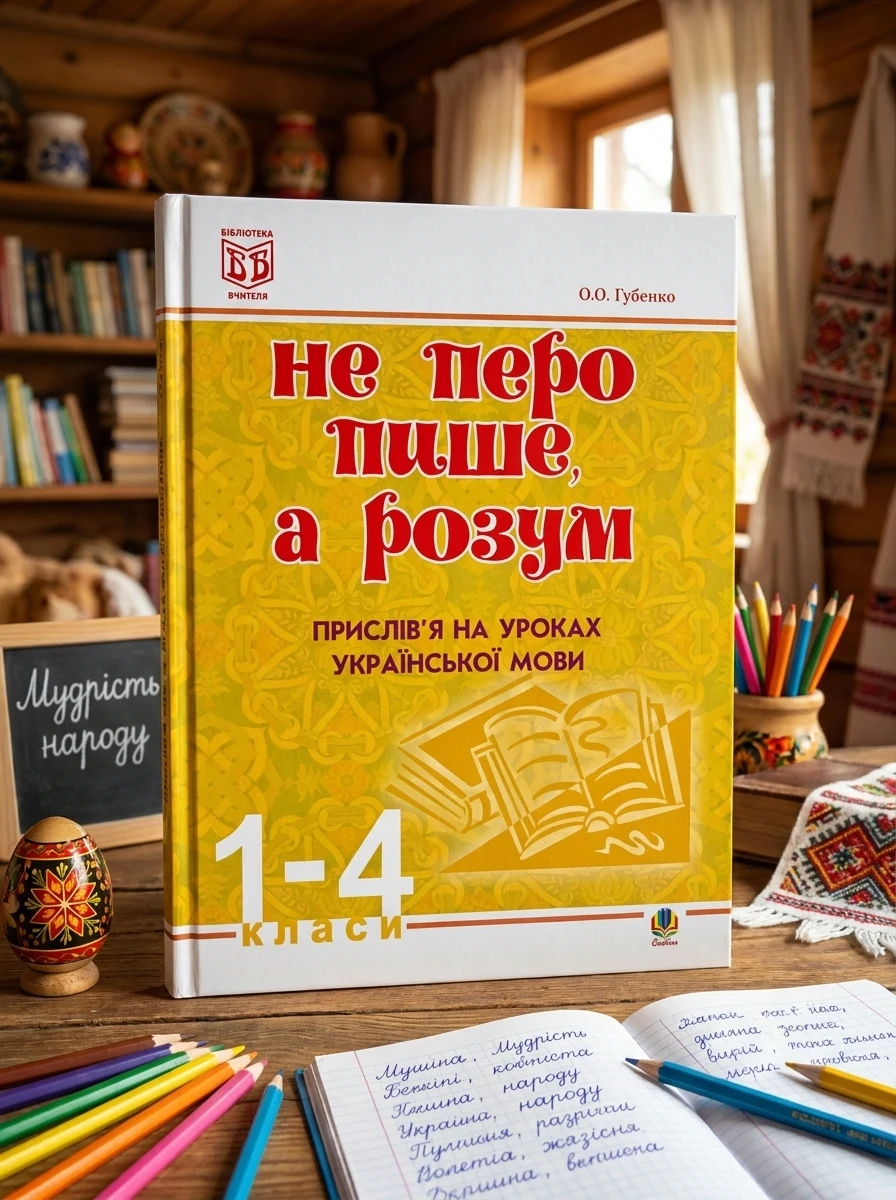 Не перо пише, а розум. Прислів’я на уроках української мови. 1-4 клас — Вивчення мов