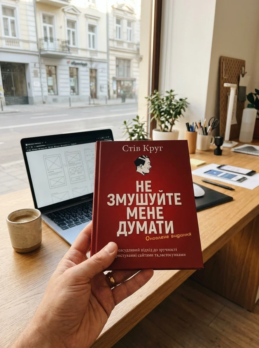 Не змушуйте мене думати. Розсудливий підхід до зручності в користуванні сайтами — Стів Круґ, обкладинка