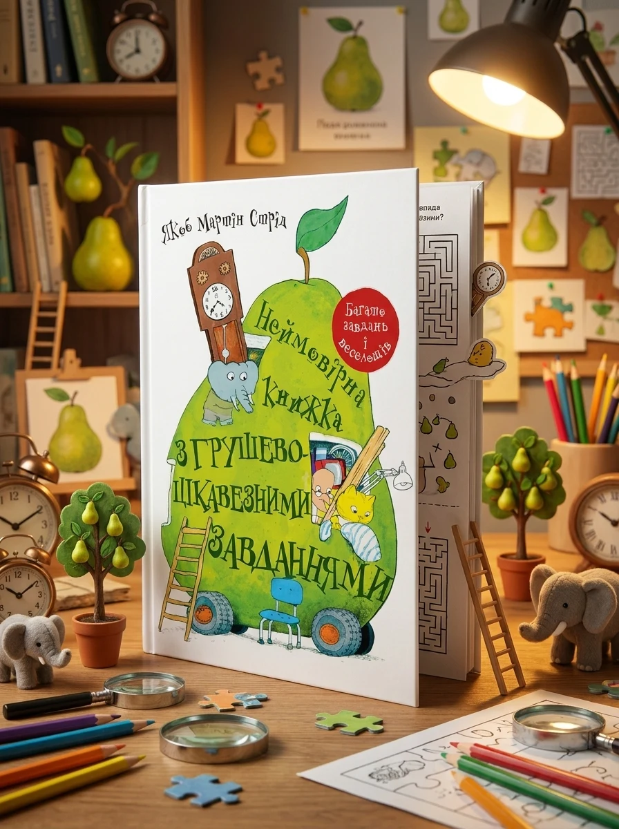 Неймовірна книжка з грушево-цікавезними завданнями