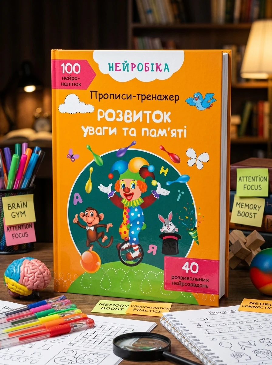 Нейробіка. Прописи-тренажер. Розвиток уваги та пам'яті — Наука та психологія