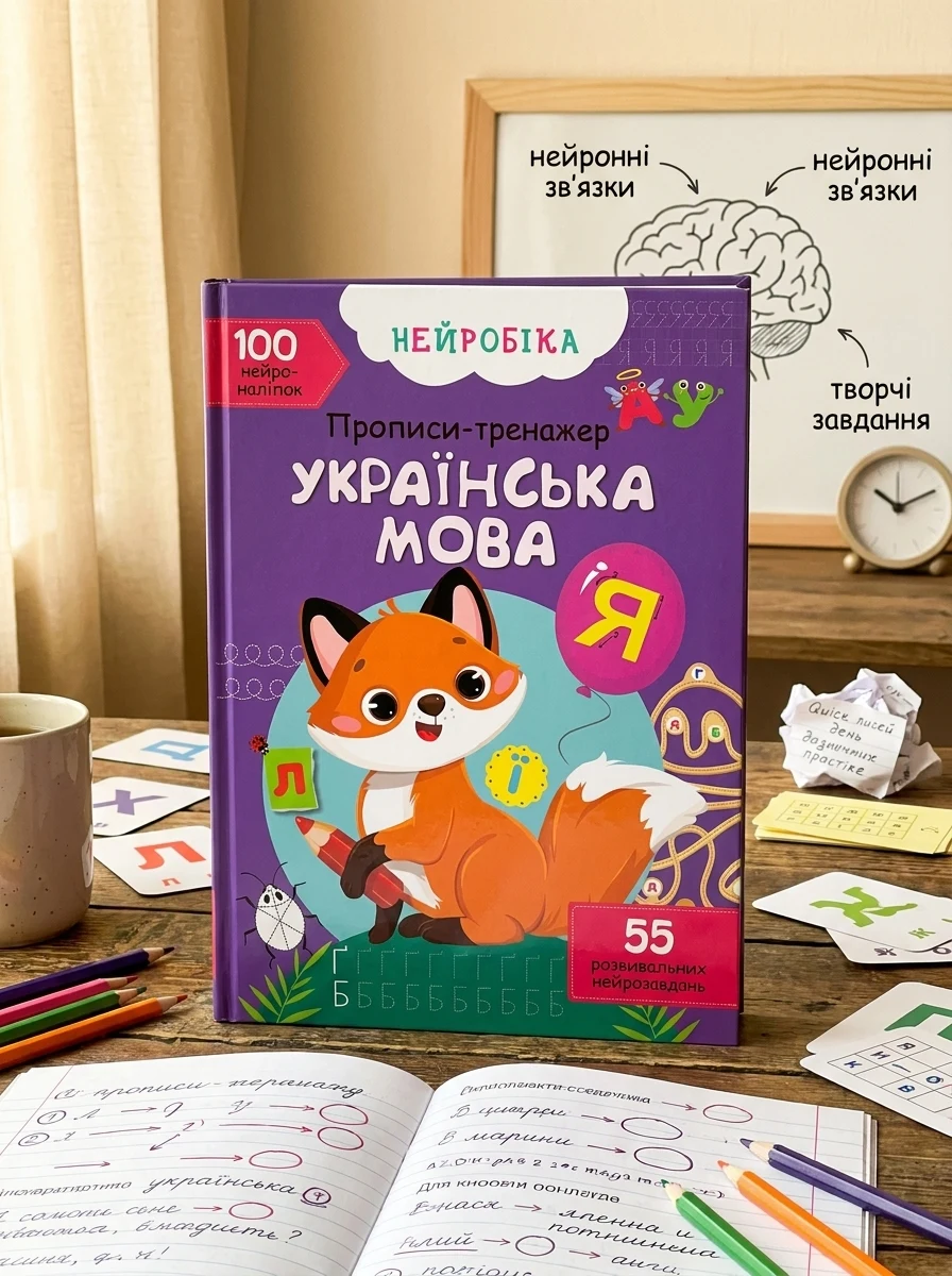 Нейробіка. Прописи-тренажер. Українська мова — Вивчення мов
