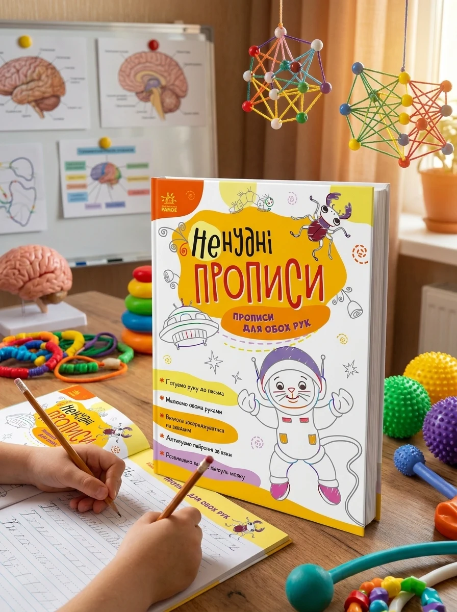 Ненудні прописи. Прописи для обох рук, — Вивчення мов