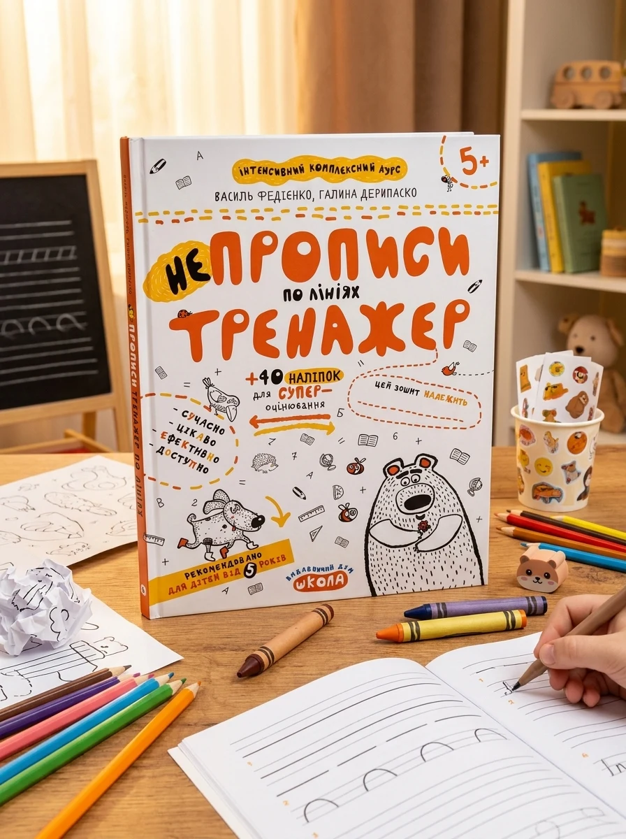 НЕпрописи по лініях. Тренажер 5+