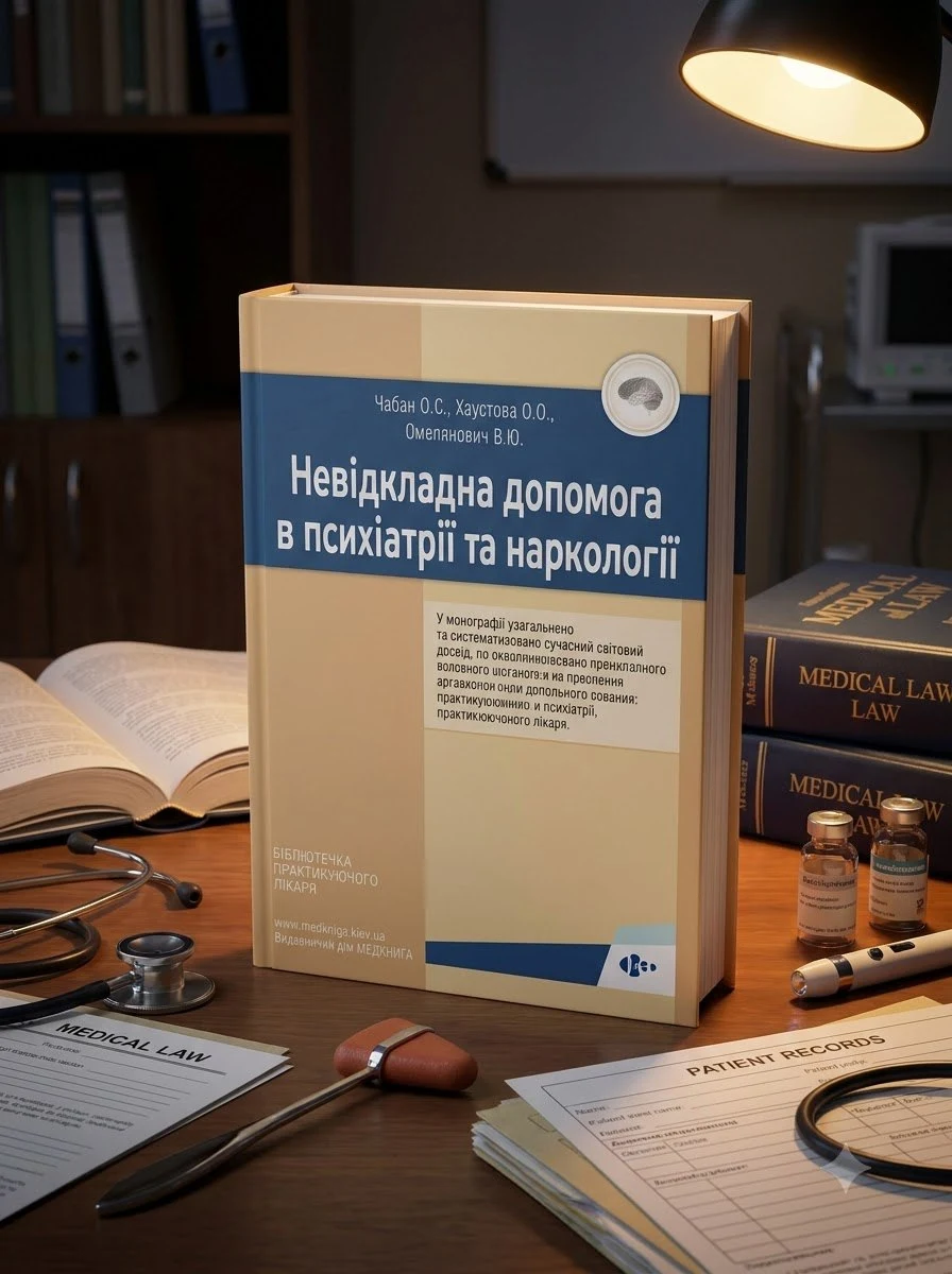 Невідкладна допомога в психіатрії та наркології — Омелянович В.Ю., обкладинка