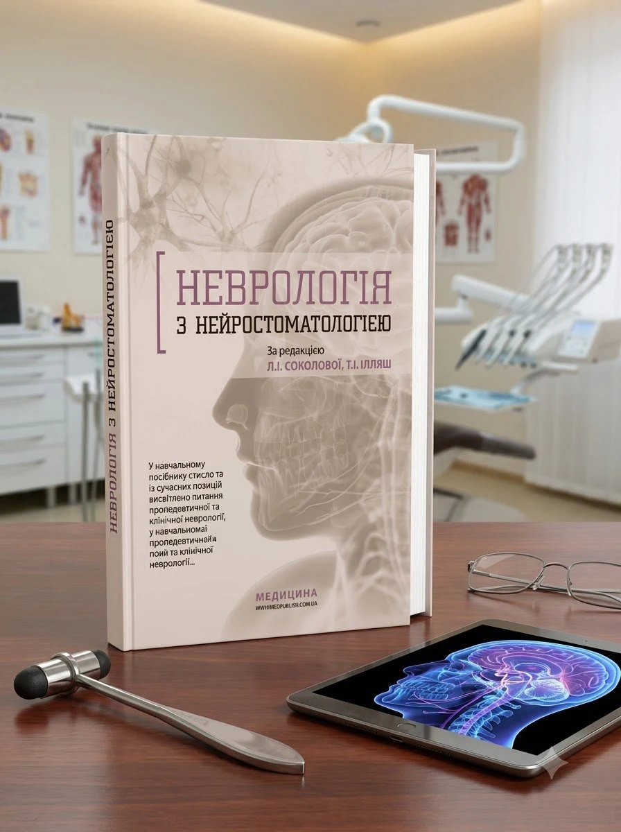 Неврологія з нейростоматологією: навчальний посібник (ВНЗ ІІІ—ІV р. а.) — Л.І Соколова, обкладинка