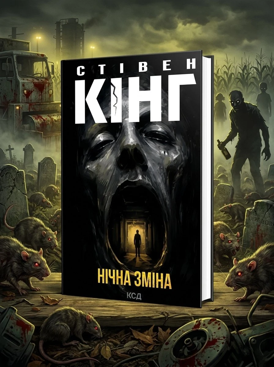 Нічна зміна — Стівен Кінг, обкладинка