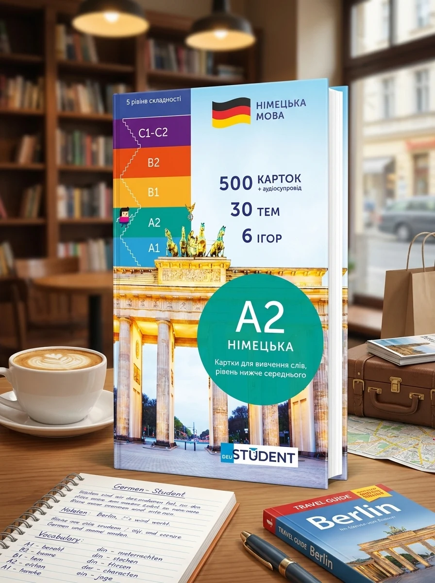 Німецька А2 (500)  нижче середнього — Вивчення мов
