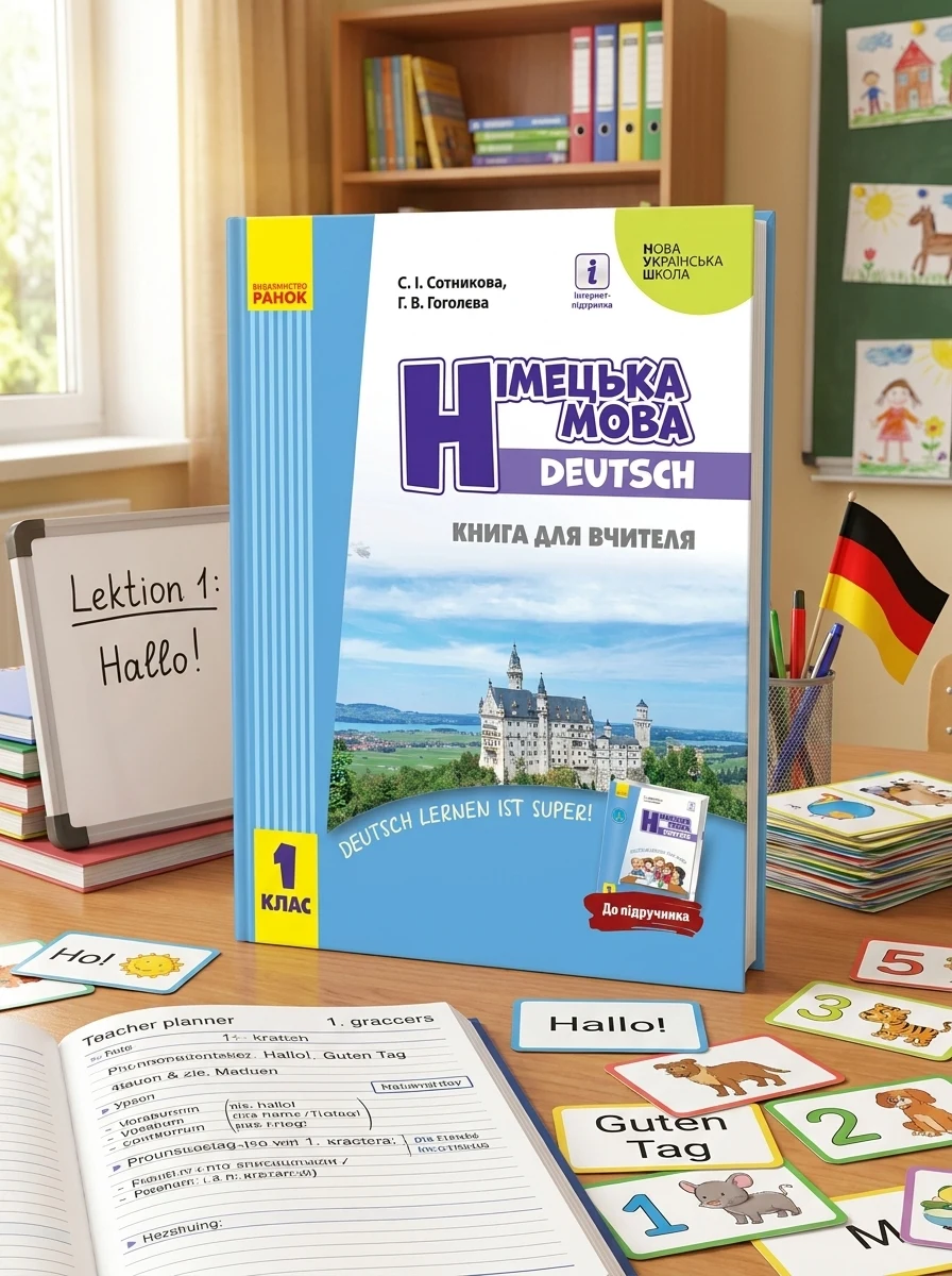 Німецька мова. 1 клас. Книга для вчителя до підручника Сотникова С.І. Гоголєва Г.В. — Вивчення мов