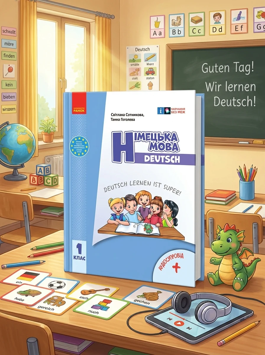 Німецька мова. 1 клас. Підручник "Deutsch lernen ist super!" + аудіосупровід. Оновлене видання — Вивчення мов