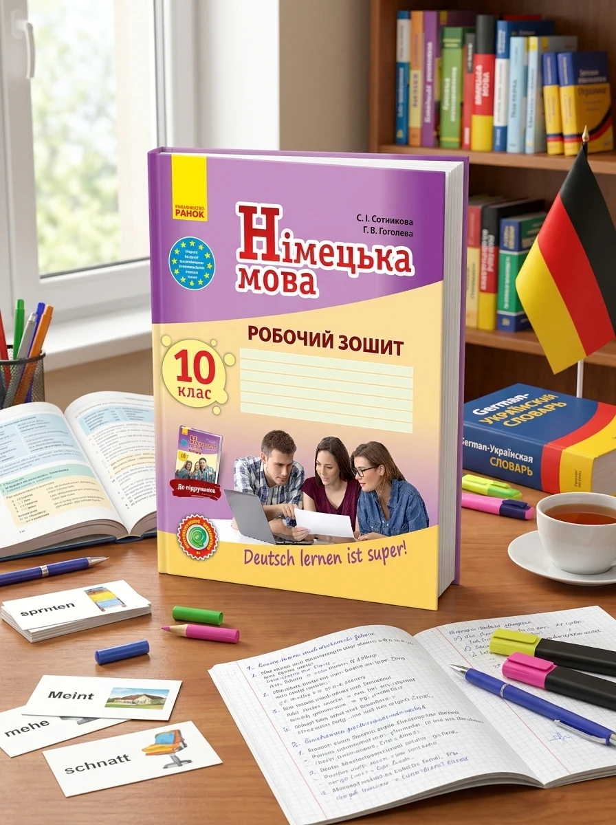 Німецька мова. 10 клас. Робочий зошит "Deutsch lernen ist super!" Рівень стандарту — Вивчення мов