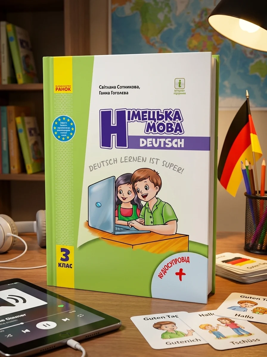 Німецька мова. 3 клас. Підручник "Deutsch lernen ist super!" + аудіосупровід — Вивчення мов