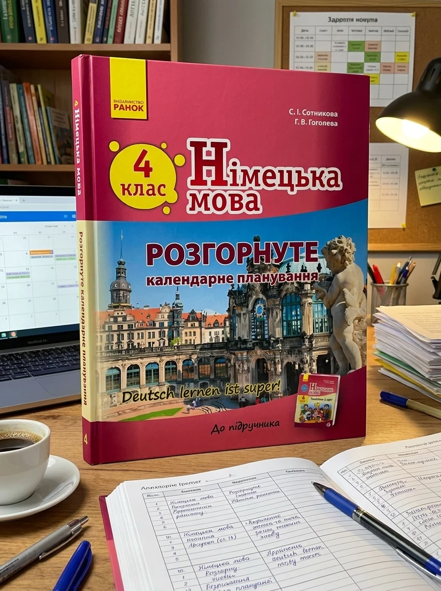 Німецька мова. 4 клас. Розгорнуте календарне планування до підручника "Deutsch lernen ist super!" — Вивчення мов