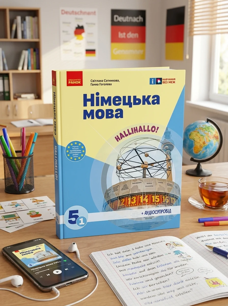 Німецька мова. 5 клас. Підручник "Halli Hallo!" + аудіосупровід — Вивчення мов