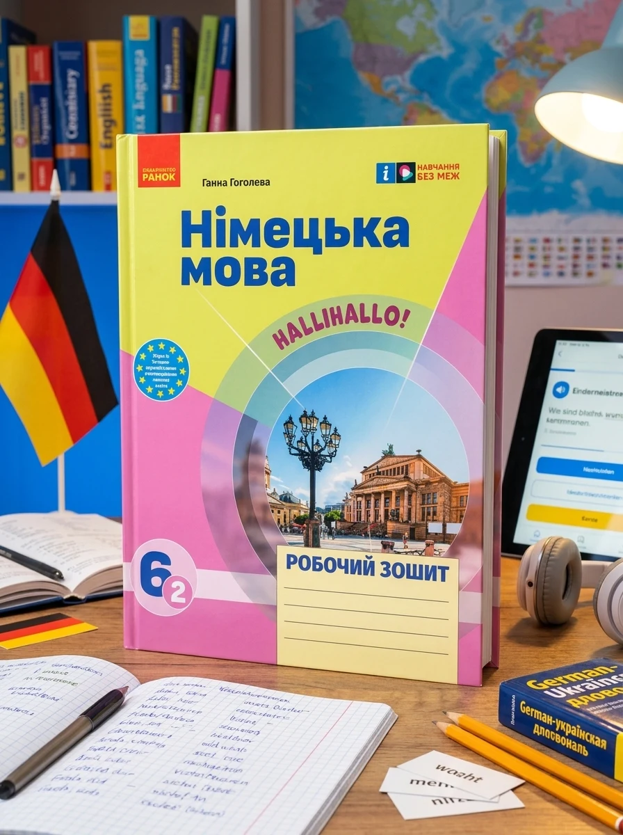 Німецька мова. 6(2) клас. Робочий зошит "Halli Hallo!" — Вивчення мов